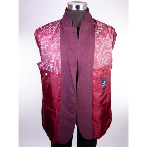 Nautica Men's 44R Sports Coat Jacket Blazer Polyester Blend Two Button Casual - Picture 10 of 15